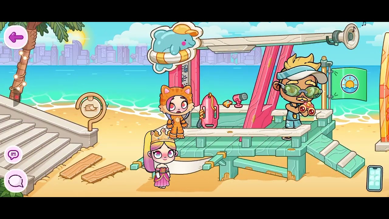 hana dan naura ca'fee princess liburan keluarga Cikeas pertanda | avatar world 