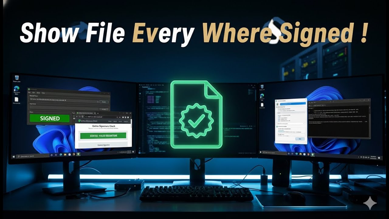 Show File Every Where Signed (Digital Signature) !