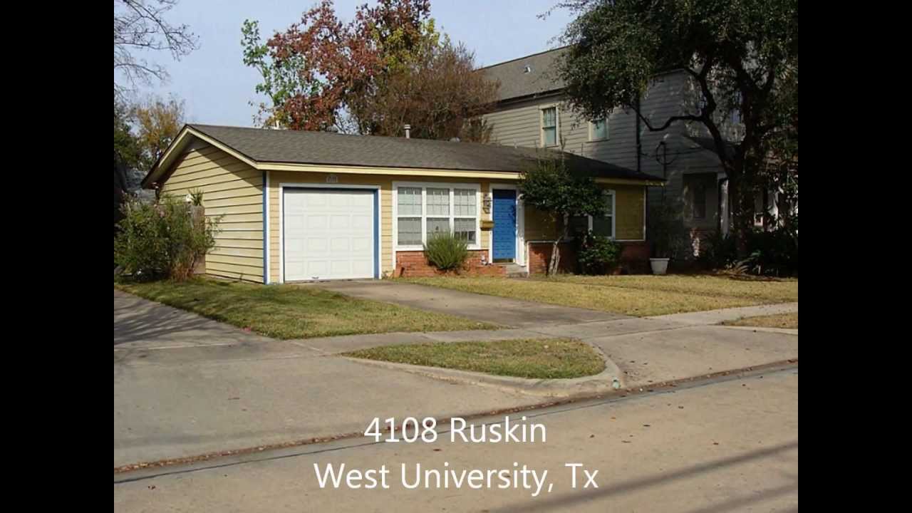 4108 Ruskin Street Houston TX 77005 - in West University Place!