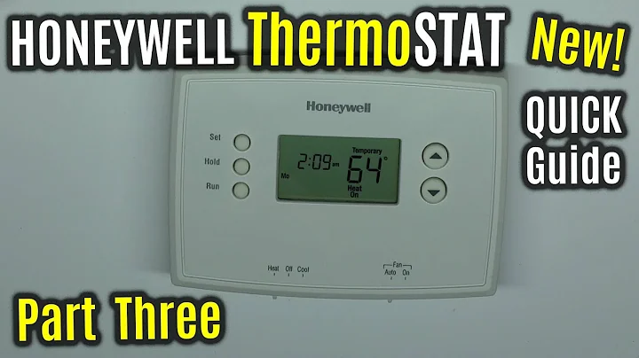 Mastering the Honeywell 7-day Programmable Thermostat: Manual Override and Programming Guide