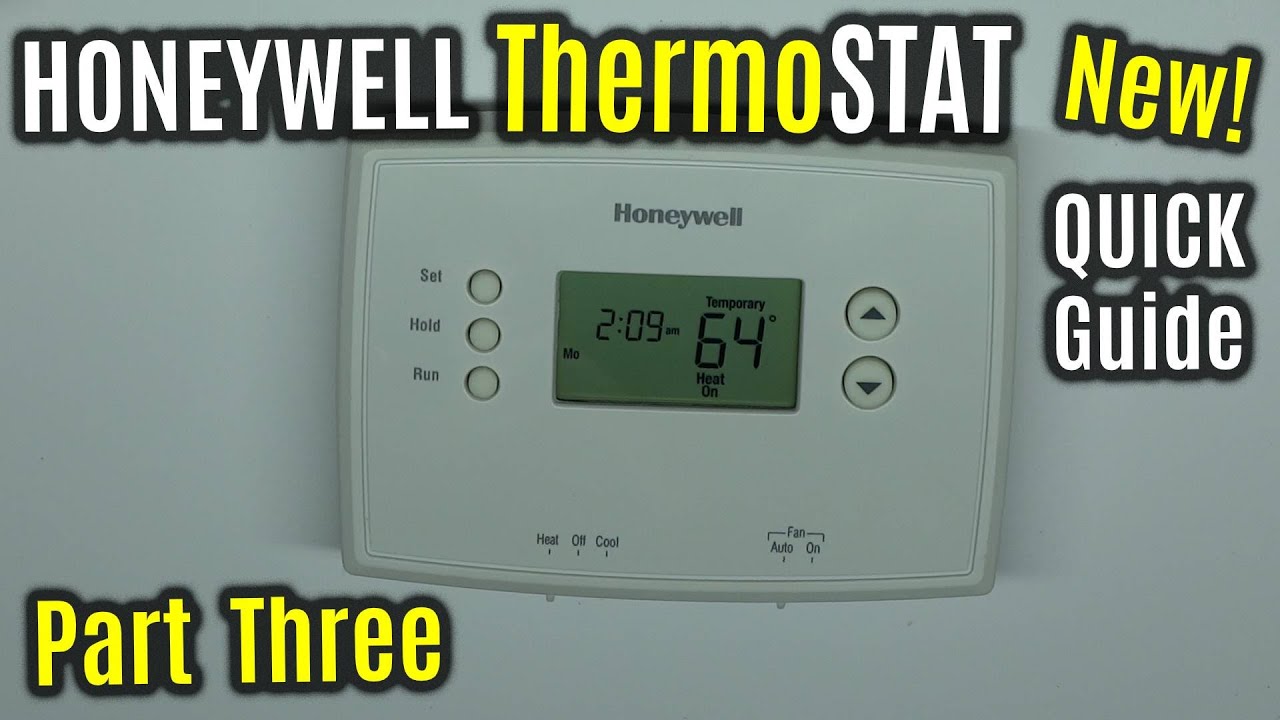 How To Set Honeywell Thermostat To Manual Honeywell RTH2510 7-day Thermostat | MANUAL Override Programming | UPDATED  How to QUICK Guide - YouTube