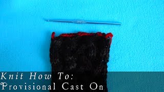 How To  |  Provisional Cast-On  |  Crochet