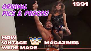 How vintage WWF MAGAZINES were MADE - Original Photos &amp; Layout Proofs! Elizabeth, Randy Savage, more
