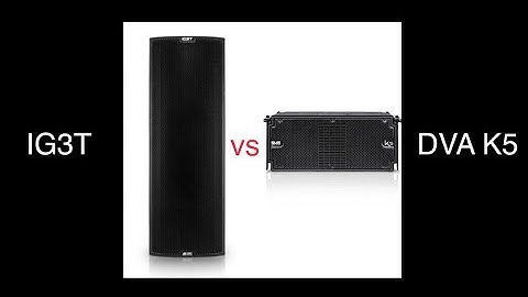dB Technologies Ingenia IG3T vs DVA K5 line array speakers