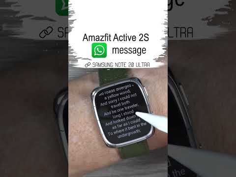 Receiving WhatsApp Text Message On Amazfit Active 2 Square