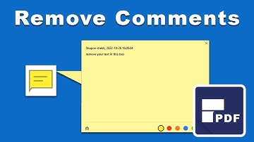 How to delete Comments in pdf document using pdfelement
