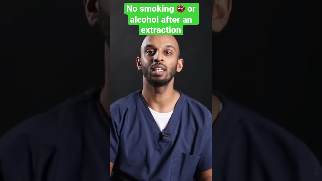 No Smoking Or Alcohol For The First 24 48hrs After An Extraction Dentist Teeth Dental
