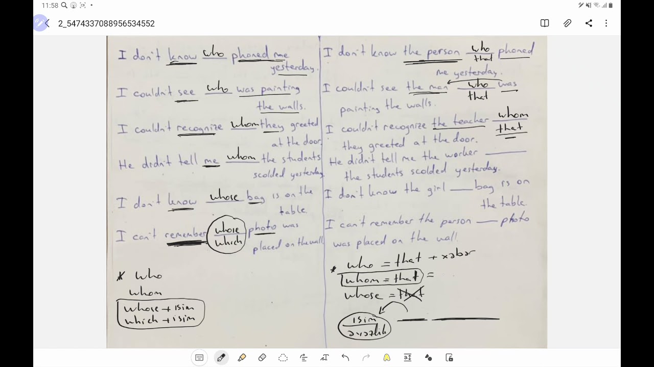 Relative and Conjunctive pronouns