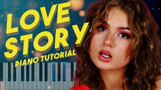Sarah Cothran - Love Story | Piano Tutorial Resimi