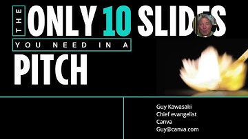The Only Ten Slides You Need in Your Pitch