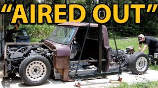 Shop Truck Build: Body Swap & Electrical Harness Tutorial | Air Ride, and Fuel Tank Install