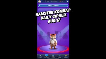 17 August 2025 Hamster Kombat GameDev Daily Cipher #hamsterkombat #hamsterkombatdailycipher