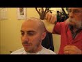 Big moustache barber haircut natural sounds asmr