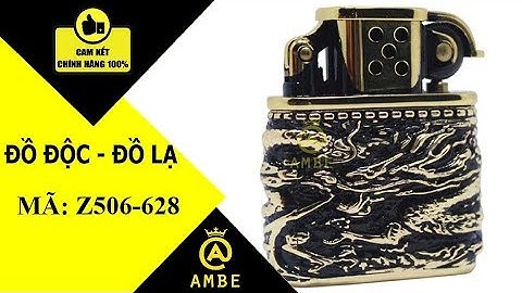 Hộp quẹt xăng đá khắc rồng Chống gió Zorro Z506-628 - Ambe