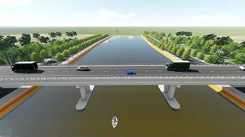 INFRAWORKS - Phương án cầu đơn giản.