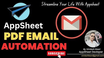 AppSheet: How to Set Up PDF Email Automation for Your Apps