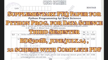 Python Prog. for Data Science PYQ, BDS306B, dec.23/jan.2024 VTU syllabus 22 scheam for CSE stream