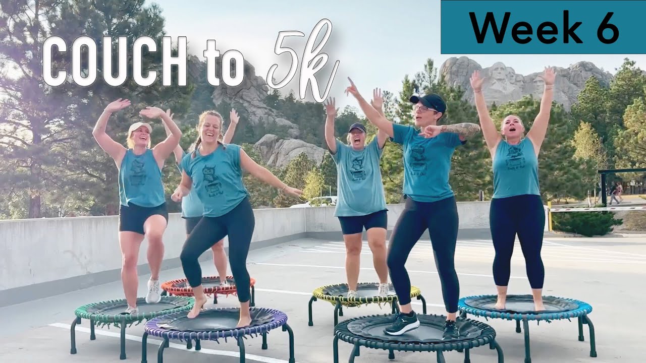 Week 6 – Beginner Rebounder Couch to 5K | 50 Minute Mini Trampoline Workout