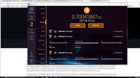 Exodus Wallet and Genesis Mining