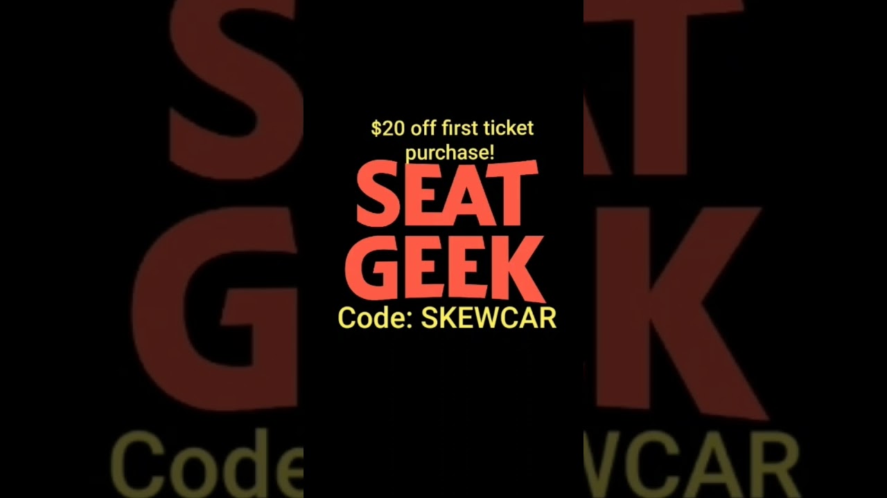 Use code "SKEWCAR" to get $20 off of your first ticket purchase at SeatGeek!  
