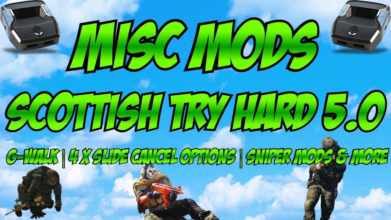 Every Single Misc Mod In The Taylordrift Scottish Try Hard 5.0 Script | G-Walk Slide Cancel + More