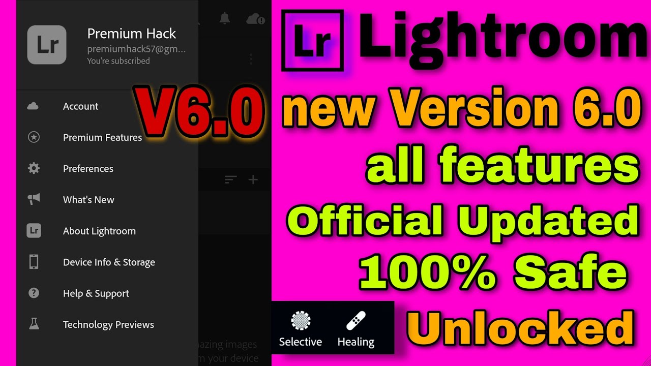 Lightroom Mod Apk Latest Version 6.0  Download Lightroom Premium