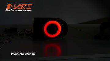 Mars Performance Smoke 3D Full LED Stripe Bar Sequential Indicator Tail Lights for TOYOTA FJ-CRUISER