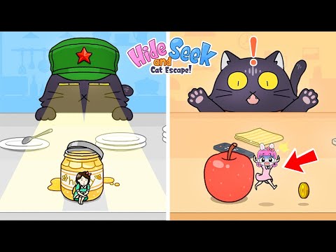 고양이와 숨바꼭질! 들키면 안돼요!! [Hide and Seek]
