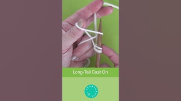 Long Tail Cast On Method • Knitting Quickie  #studioknit #knittingforbeginners