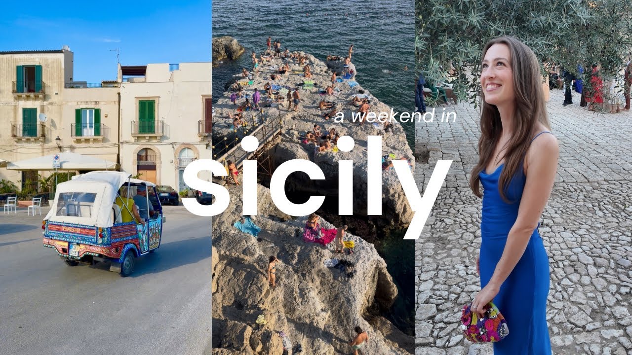 vlog 🍋 weekend in sicily: modica & siracusa, wedding guest moments & local discoveries