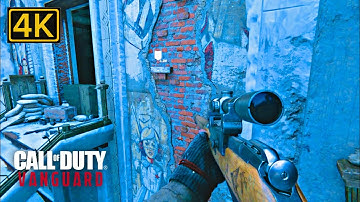 Winter Stalingrad Sniper Mission - Call of Duty Vanguard 4KHDR @UHD 60fps Gameplay