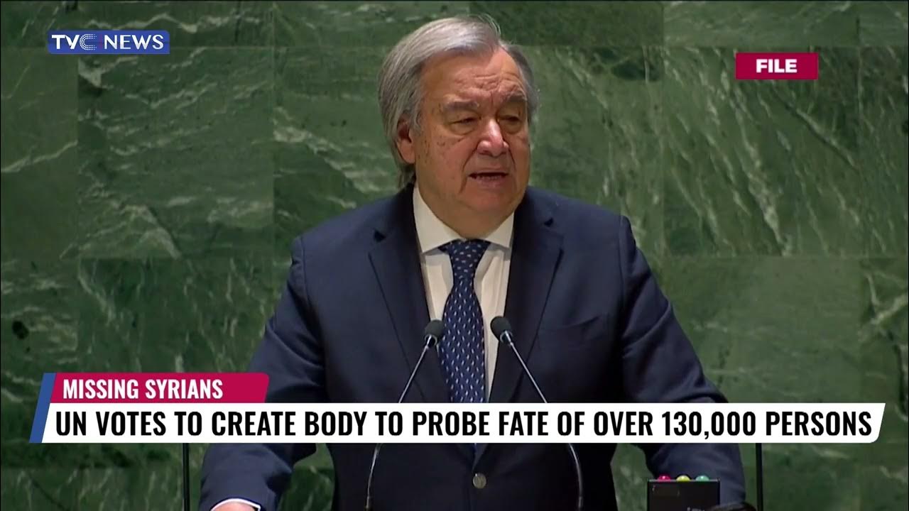 UN Votes To Create Body To Probe Fate Of Over 130,000 Persons