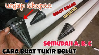 cara buat tukir belut menggunakan unjap plastik shopee,  sangat killer,  semudah A,B,C