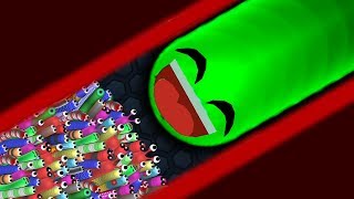 Slither.io 1 Troll Giant Snake vs 97779 Tiny Snakes Epic Slitherio Gameplay!