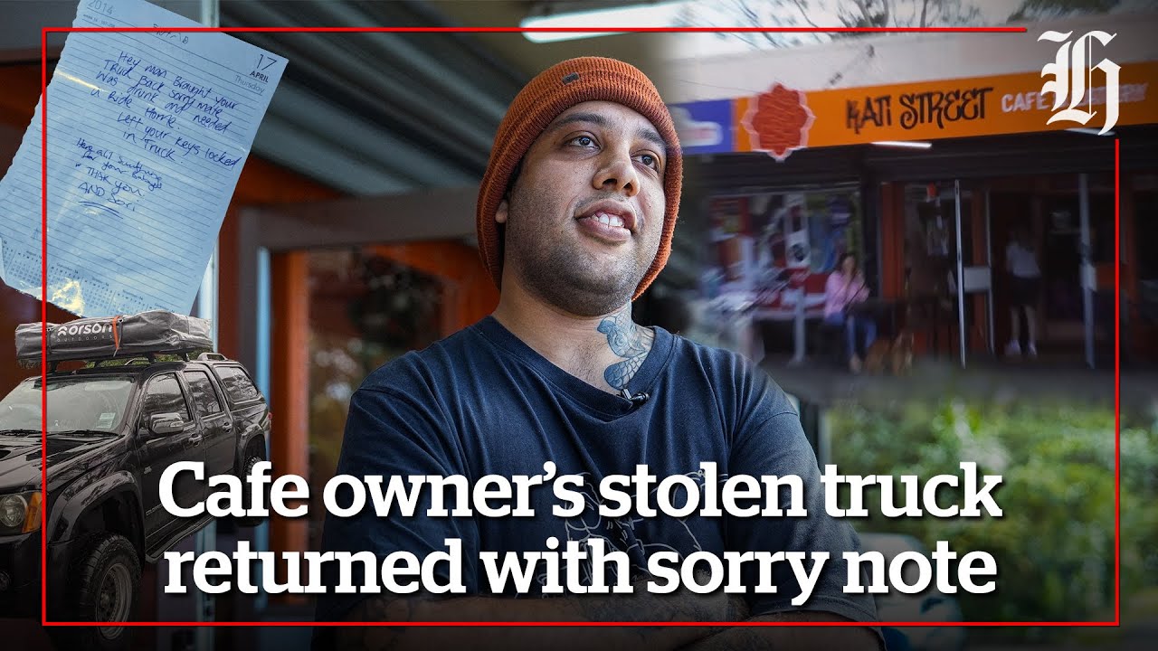 Focus: Cafe owner’s stolen truck returned with sorry note | nzherald.co ...