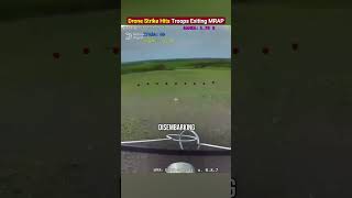 Drone Strike Hits Ukrainian Troops Exiting MRAP!