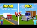Minecraft Noob vs. Pro: Truck mod in Minecraft