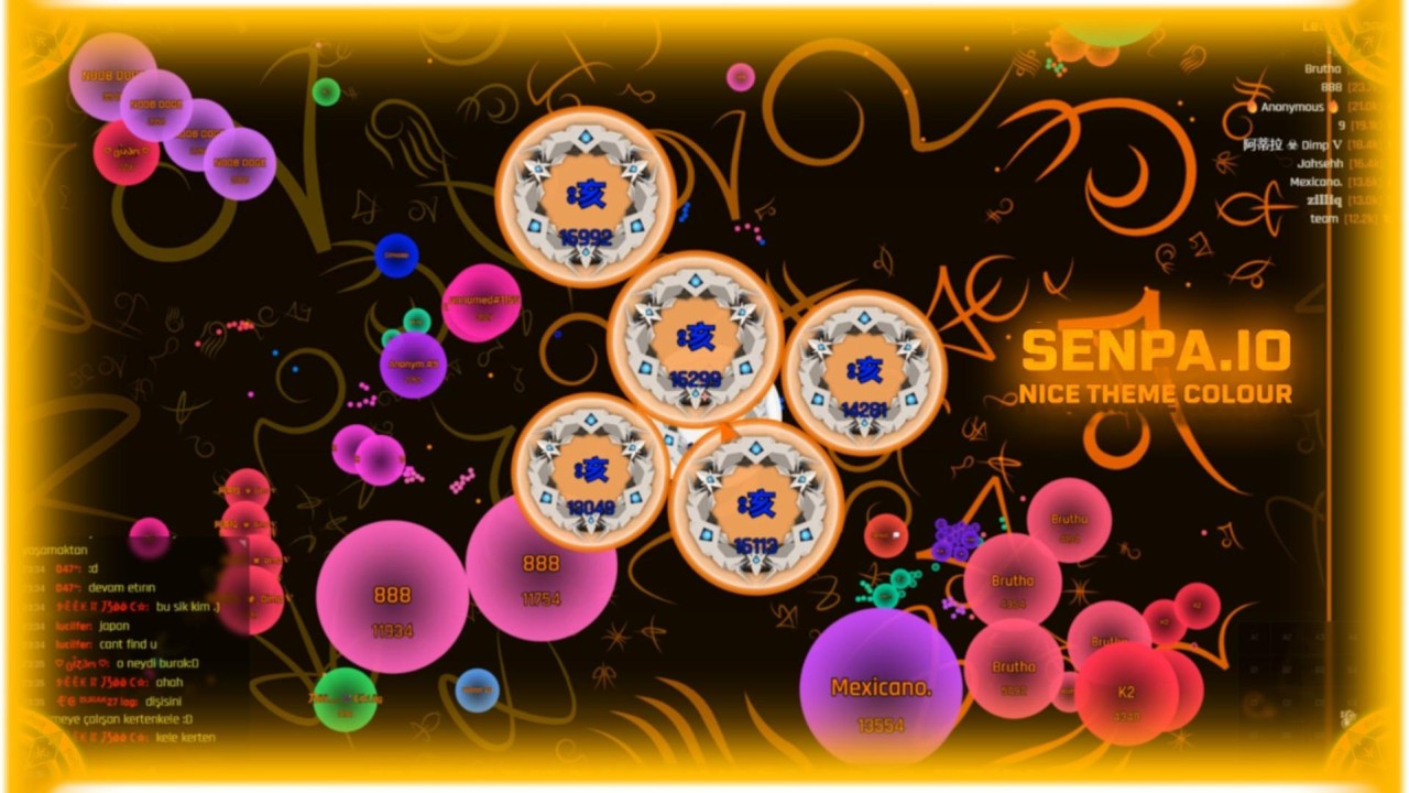 Senpa.io Приятная цветовая гамма темы
