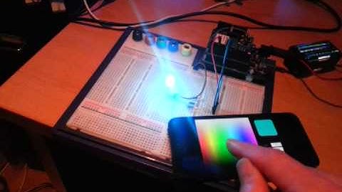 arduido wifi iphone rgb led control