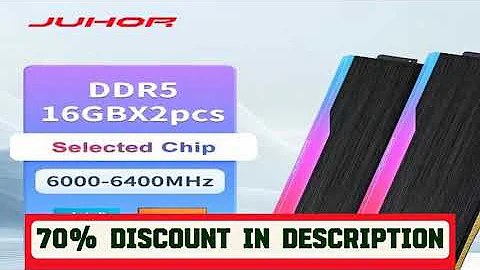 A must-have product! JUHOR Memoria Ram DDR5 RGB 16GB 6000MHz 6400MHz Desktop PC5 Computer High Per