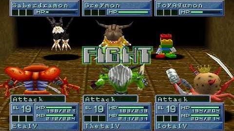 Digimon World 2: Modem Domain Boss Fight