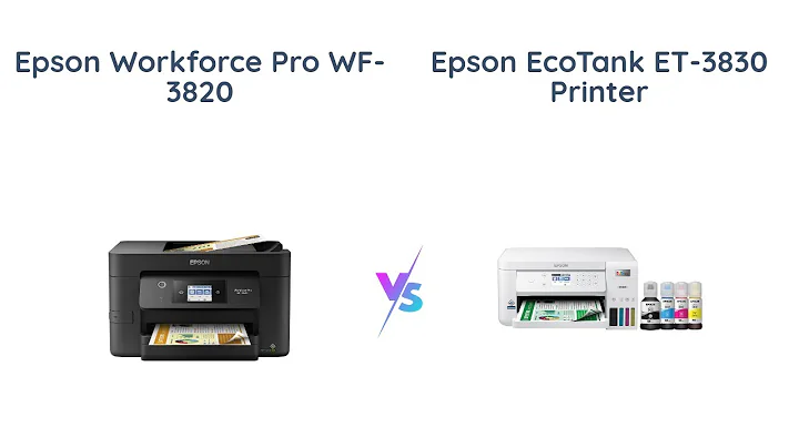 Epson WF-3820 vs EcoTank ET-3830: Which Printer is Right for You?