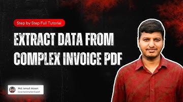 Extracting Data from Complex Invoice PDFs Made EASY Step by Step Tutorial