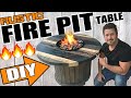 DIY🔥Fire Pit Table🔥Made from a Wooden Cable Spool. How to Make this Rustic Propane Gas Fire Table!