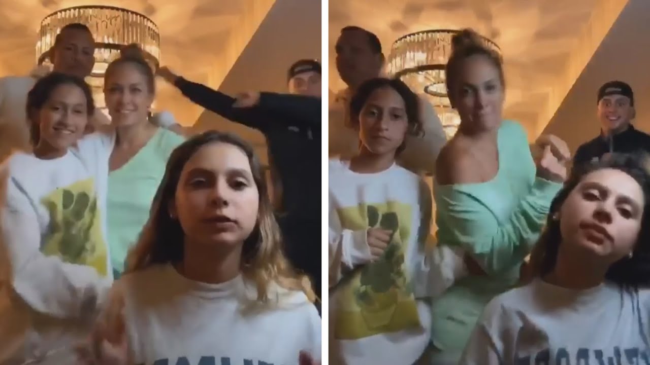 Jennifer Lopez and Alex Rodriguez GO ALL OUT With Their Kids Dancing to Early 2000s Hits on TikTo…