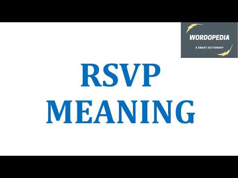 RSVP MEANING