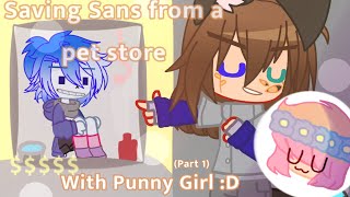 Saving/Robbing Sans from a pet store [@sappypunz]