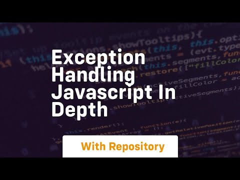 Exception handling javascript in depth