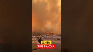 🎯Son Dakika İzmirde Çıkan Orman Yangını Kısıkta Hızla Büyüyor Yerleşim Yerlerine Kadar Geldi