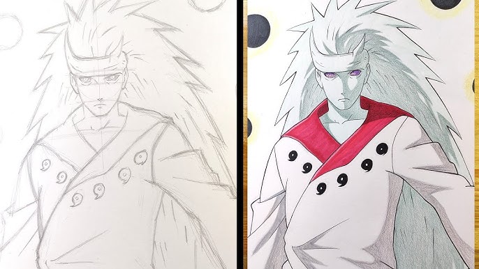 Madara (Naruto) Drawing Tutorial, step by step by spidernielsart on  DeviantArt